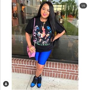 *SOLD Royal Blue Spandex Biker Shorts